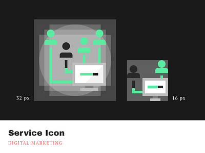 Service Icons - Digital marketing agrowth cleandesign digital iconography icons marketing minimalistic pixelperfect product service simple