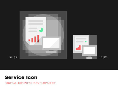 Service Icons - Digital business development agrowth businessdevelopment cleandesign digital iconography icons minimalistic pixelperfect service simple