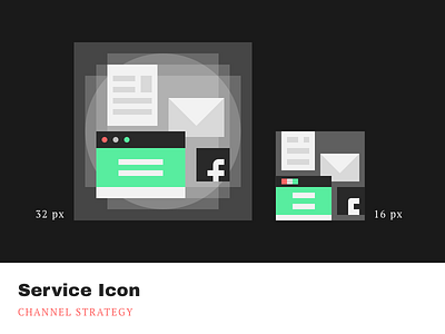 Service Icons - Channel Strategy agrowth channels cleandesign iconography icons minimalistic pixelperfect product service simple
