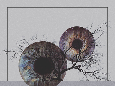 Horizon collage eye tree
