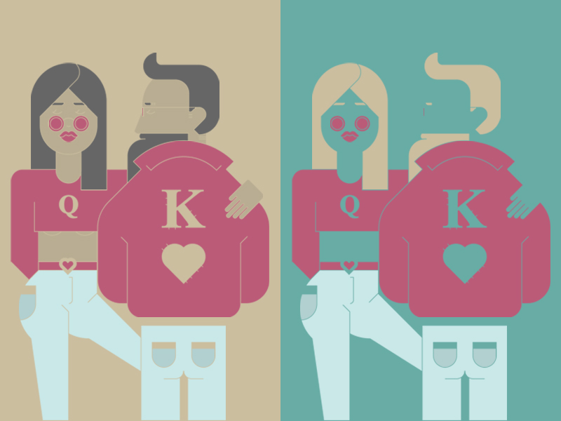 King And Queen Of Hearts By Hanna Lisowska On Dribbble
