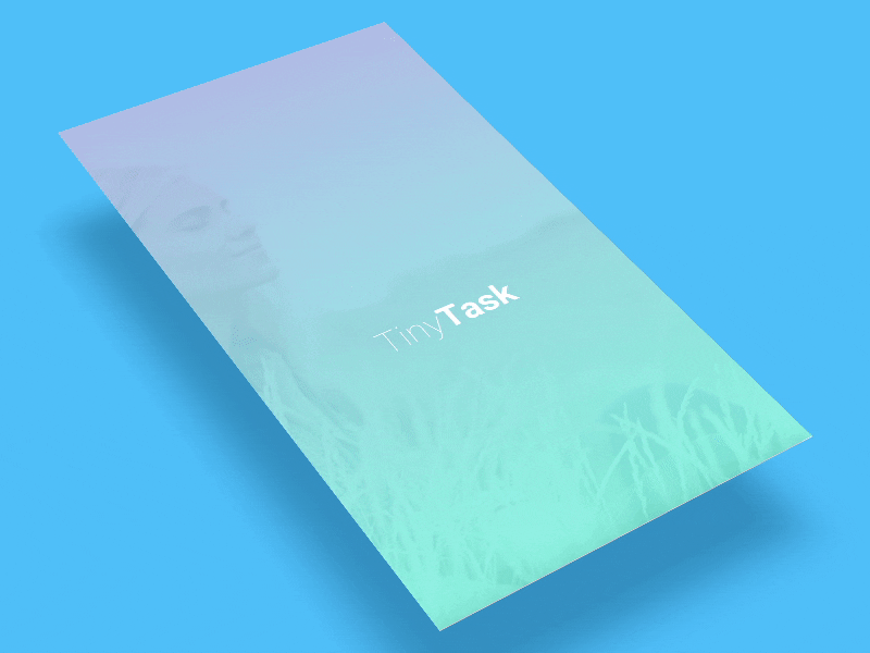 Tinytasks app interaction proposal ui