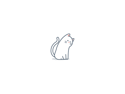 A cat that makes you feel comfortable cat illustration