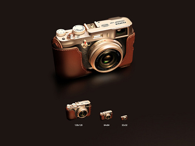 Fuji X100 camera icon