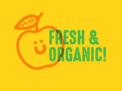 organic market brand design food green organic plants vegetables
