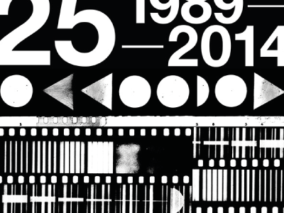 1989/2014_2 white black forms typography grain film