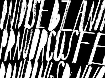 Type Experiment 1 black calligraphy experimental grunge handamada type typography white