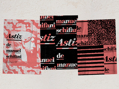 Astiz black book collage experimental grunge halftone pink poster texture xerox