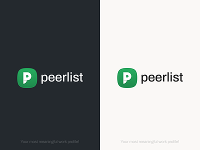 Brand identity design: Peerlist logo
