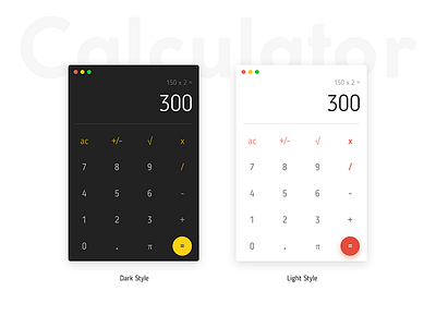 Simple Calculator app calculator clean graphics ios app minimal minimalistic ui user interface