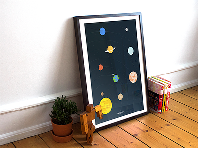 Solar System Poster home decor poster poster design print design wallart