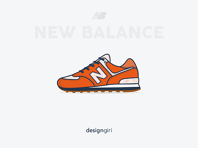 New Balance 574 basketball illustration new balance series shoe sneaker