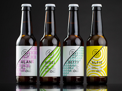 Little Big Brew Co Beer alan alfie amber ale beer betty craft beer graphic design label design lager little big brew co low alcohol nigel packaging pale ale potting shed