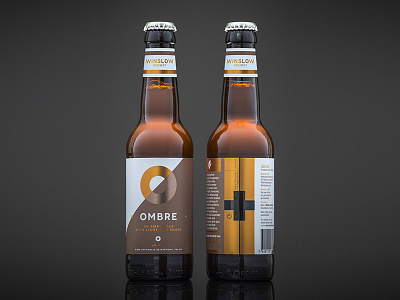 Winslow Brew Co. Ombre Craft Beer Label beer packaging craft beer design ombre winslow brew co
