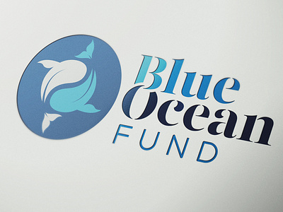 Investing in Oceans alison teal blue ocean fund brand design logo design stratton street whale icon