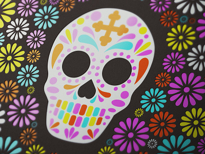 Dia de los Muertos brand design charity ball collateral day of the dead dia de los muertos print design