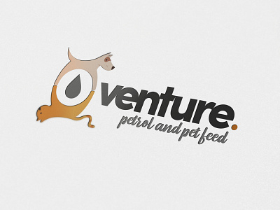 Venture Petrol & Pet Feed brand design design illustration logo the potting shed typography vector