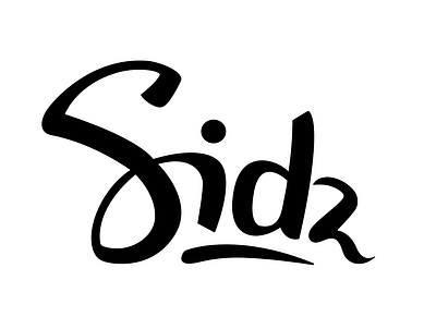 Sidz - Logo calligraphy logo sidz typography vector