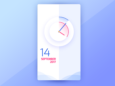 Clock calendar clock ui