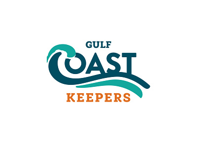 Gulf Coast Keepers design illustration logo typography
