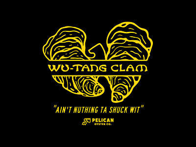 Wu-Tang Clam clam illustration oysters puns rip wutangclan
