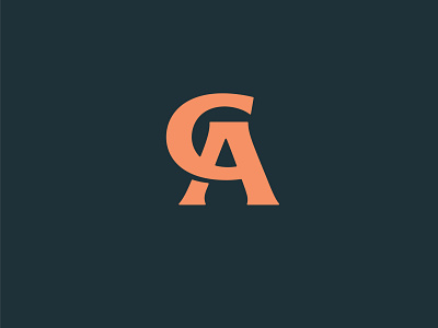CA Monogram letter letters monogram simple type typedesign
