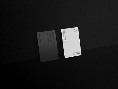 Anderss - Businesscard branding businesscard card design design agency identity print