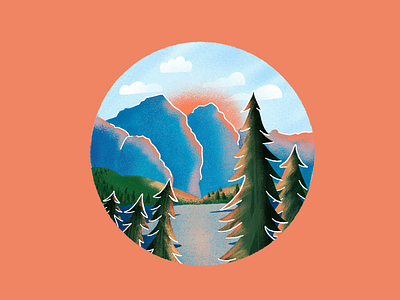 Rocky Mountain High art cheerful design colorado design illustration mountain