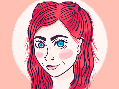 Self-Portrait art avatar cheerful design design flat graphic design illustration