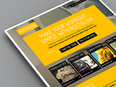 Nostalgia - WordPress Landing Page