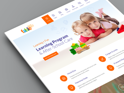 Fable - Children Kindergarten WordPress Theme by QuanticaLabs on Dribbble