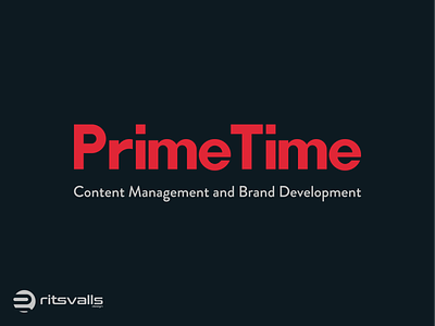 Prime Time Logo Design branding design icon identity logo mark prime time typography vector