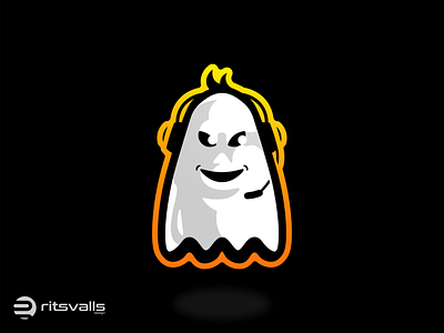 Ghost Mascot Logo