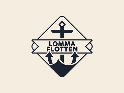 Lomma Flotten Branding blue branding design graphic design illustrator logo mark photoshop raft raft rides typography