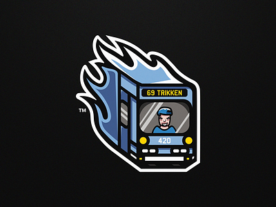 Tram Mascot Logo