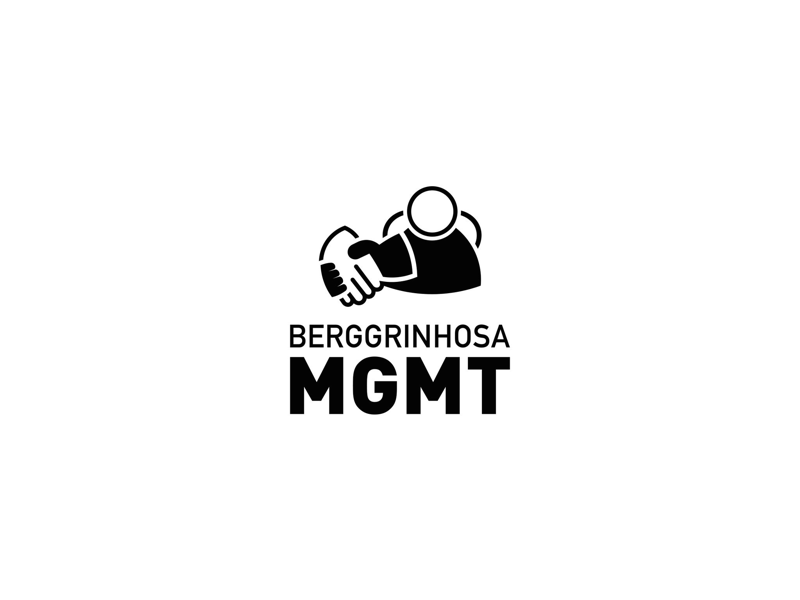 Bergginhosa Management people handshake clean simplicity icon mark design logo