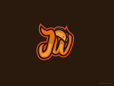 JW + Tacos Logo branding identity jewanderz jw jw logo logo mark tacos logo youtuber