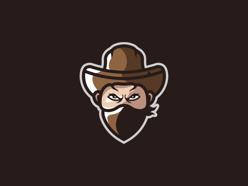 Cowboy Mascot Logo cowboy logo cowboy mascot logo illustration illustrator sports logo mark identity esport mascot logo logo