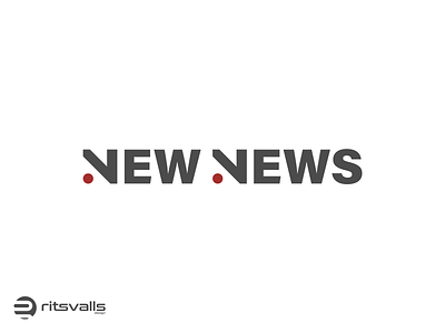 New News Logo branding design icon identity logo mark new news news news logo nn logo