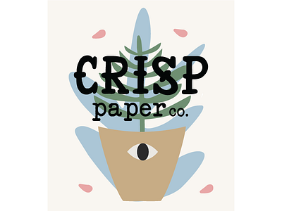 Crisp Paper Logo matisse paper plants rifle stationery