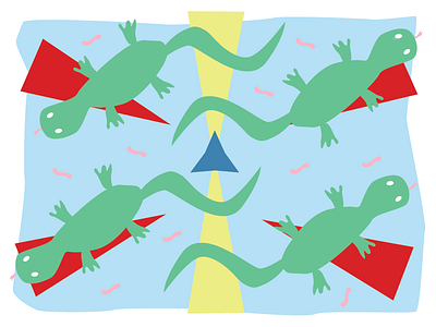 Lizard Party co crisp paper lizards reptiles reptilia stationery