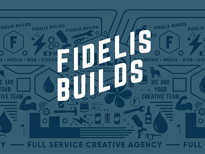 Fidelis Builds (Icon Patterns) agency creative fidelis fun icon icon pattern icons pattern