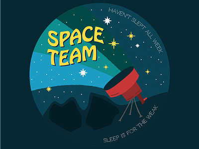 Space Team felt no sleep patch space