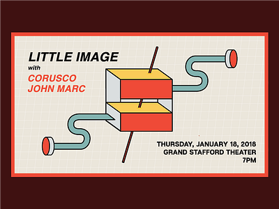 Little Image Show Poster concert from indian lakes john marc little image music poster rock tour