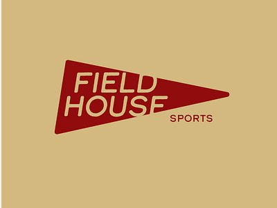 Field House Sports Pennant baseball condensed field football monogram nike pennant sleek sports vintage