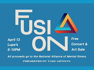 Fusion is Back! art flyer fusion poster triangles