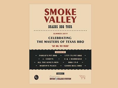 Smoke Valley Magazine Ad bbq bbq flyer festival festival poster restaurant smoke valley texas monthly