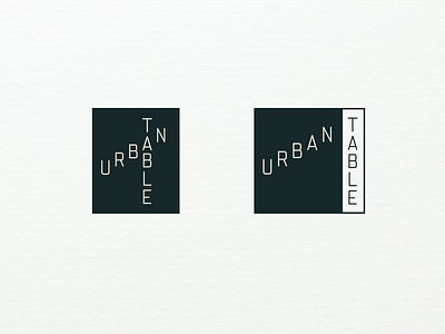 Urban Table - Alternate Universe identity minimal monospaced restaurant restaurant branding simple urban