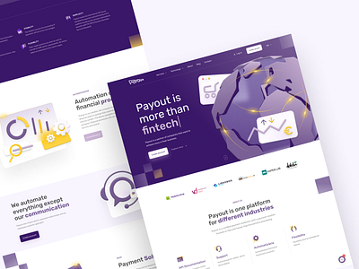 Fintech Company Webdesign fintech ui ux webdesign