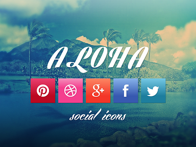 Aloha Social Icons (for fun)